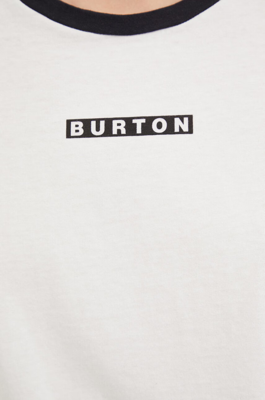 Burton Памучна тениска в бяло - Pepit.bg