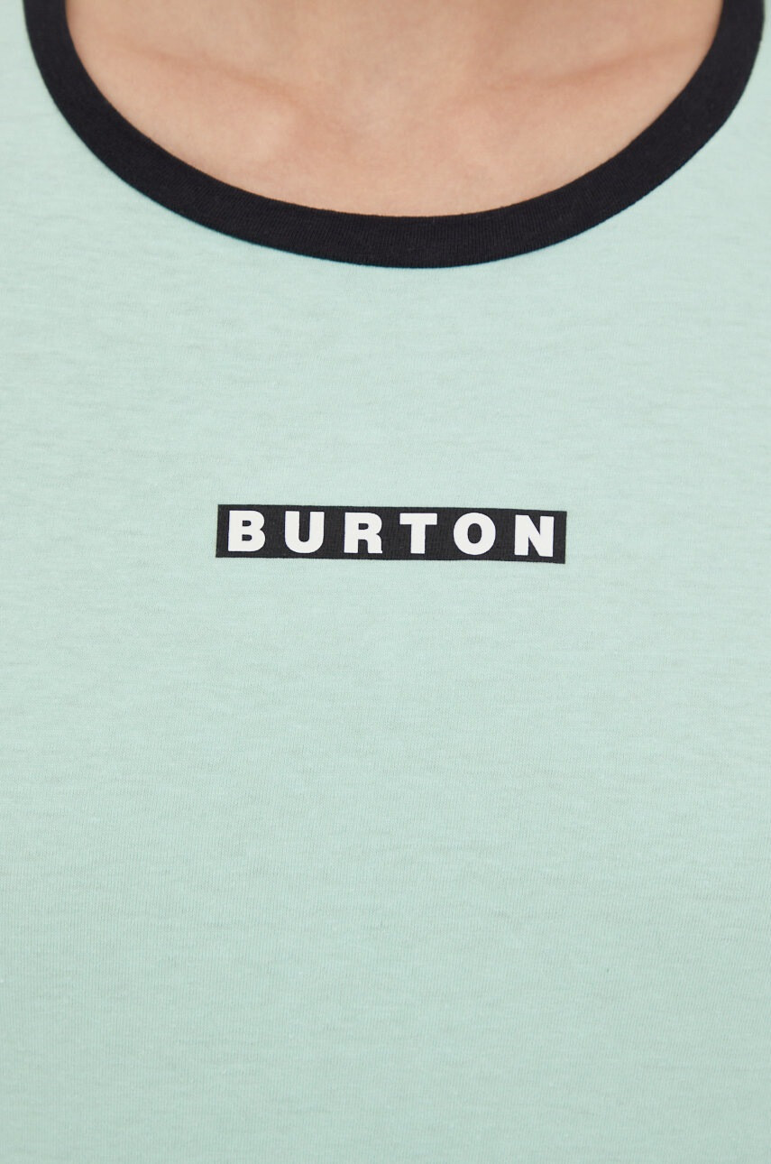Burton Памучна тениска в зелено - Pepit.bg