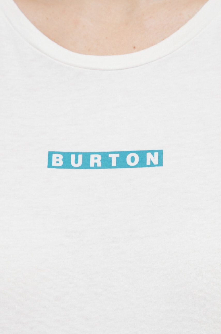 Burton Памучна тениска в бяло - Pepit.bg