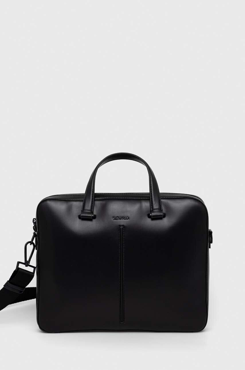 Calvin Klein Чанта за лаптоп в черно - Pepit.bg