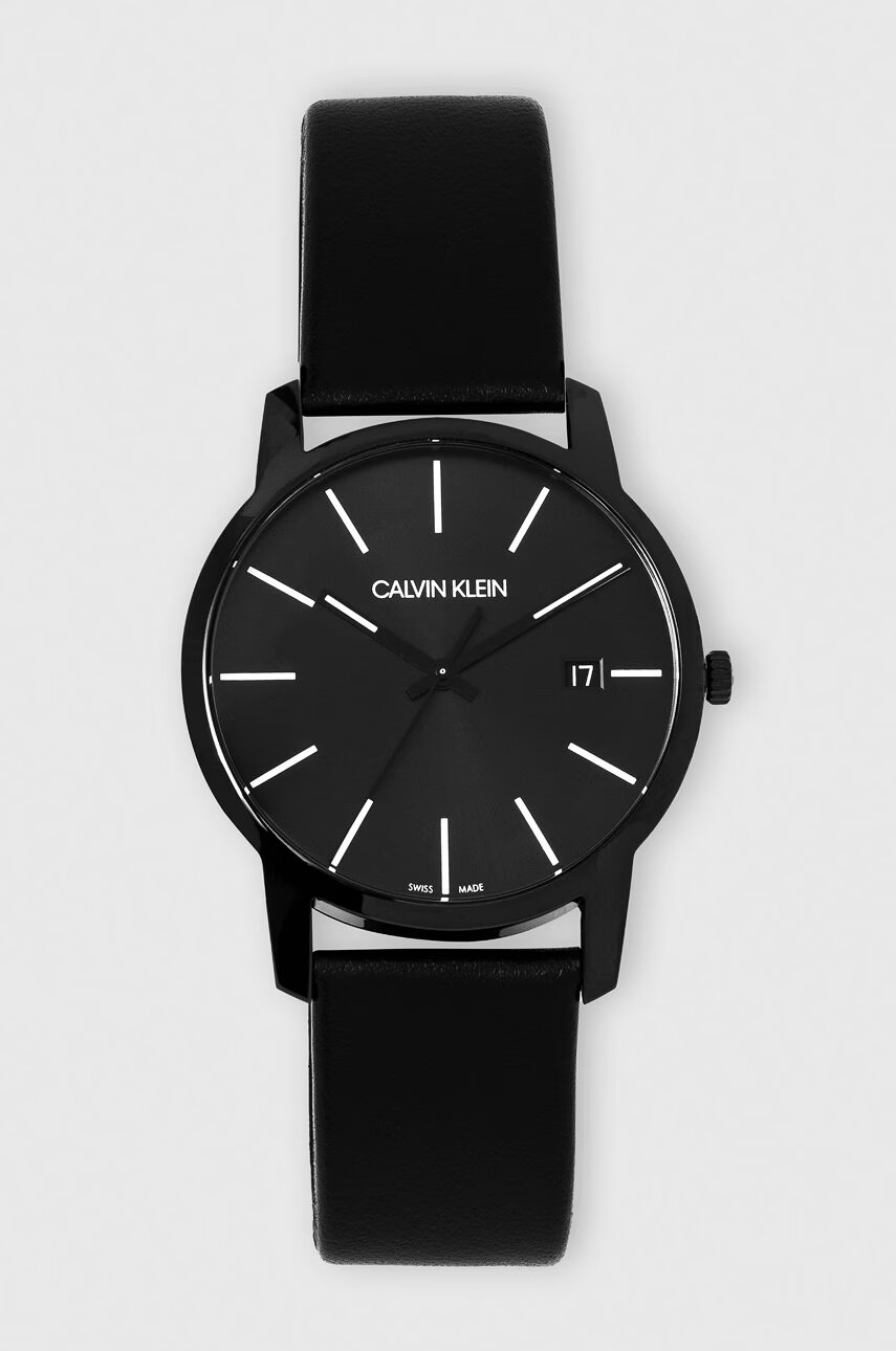 Calvin Klein Часовник мъжки в черно - Pepit.bg