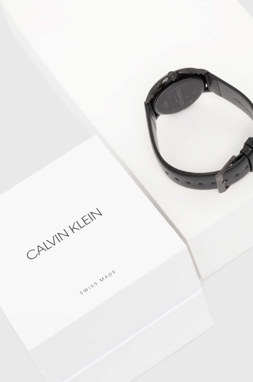 Calvin Klein Часовник мъжки в черно - Pepit.bg