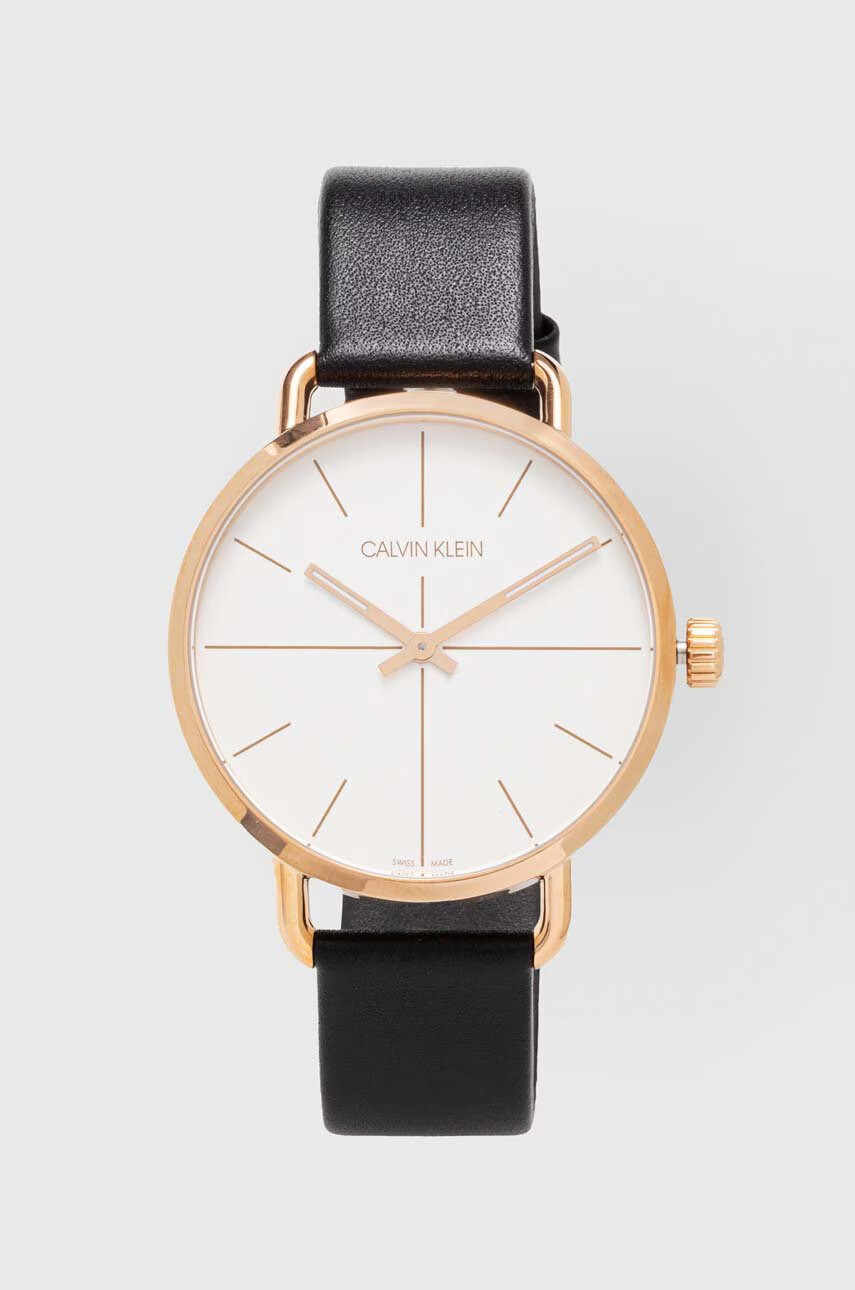 Calvin Klein Часовник мъжки в черно - Pepit.bg