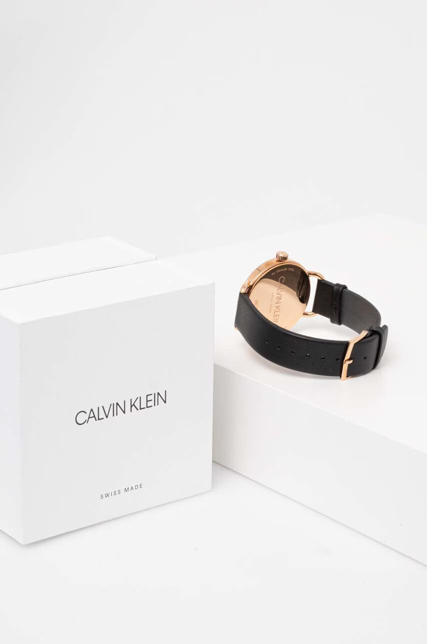 Calvin Klein Часовник мъжки в черно - Pepit.bg