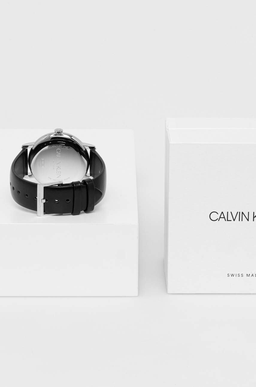 Calvin Klein Часовник мъжки в черно - Pepit.bg