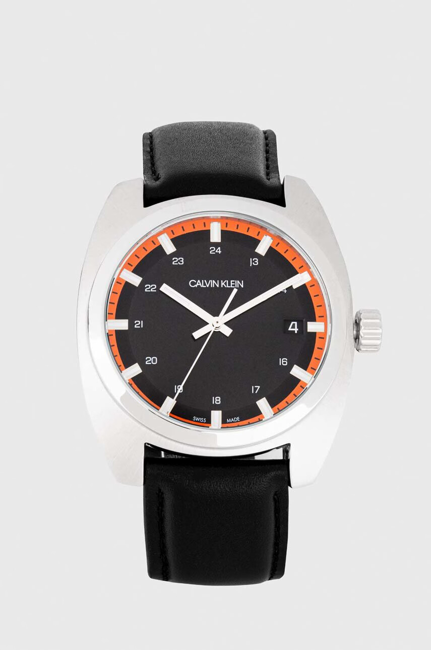Calvin Klein Часовник мъжки в черно - Pepit.bg