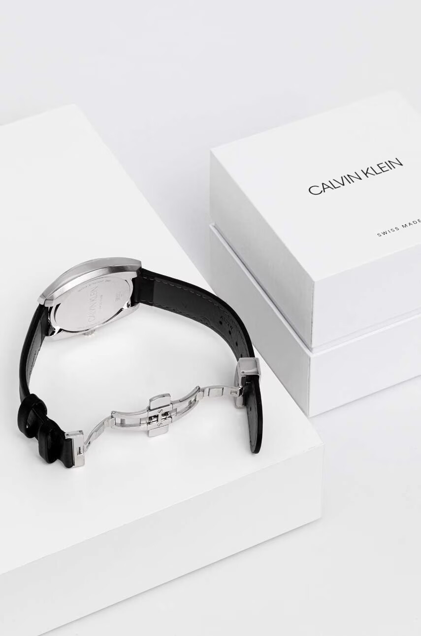 Calvin Klein Часовник мъжки в черно - Pepit.bg