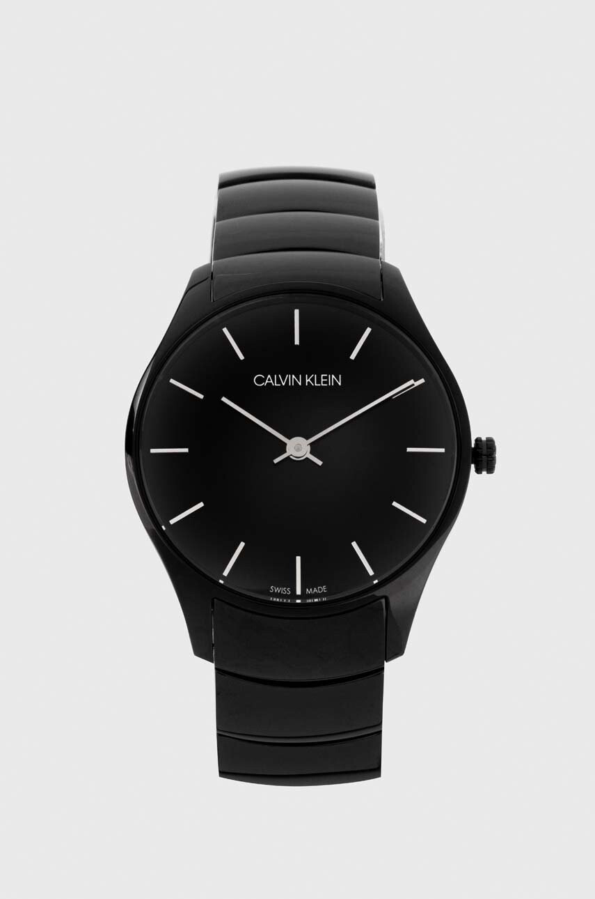 Calvin Klein Часовник дамски в черно - Pepit.bg