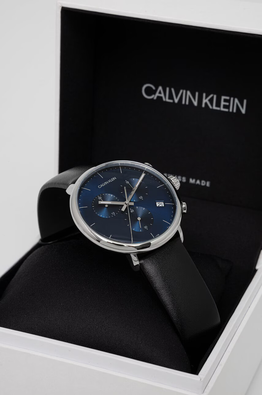 Calvin Klein Часовник мъжки в черно - Pepit.bg
