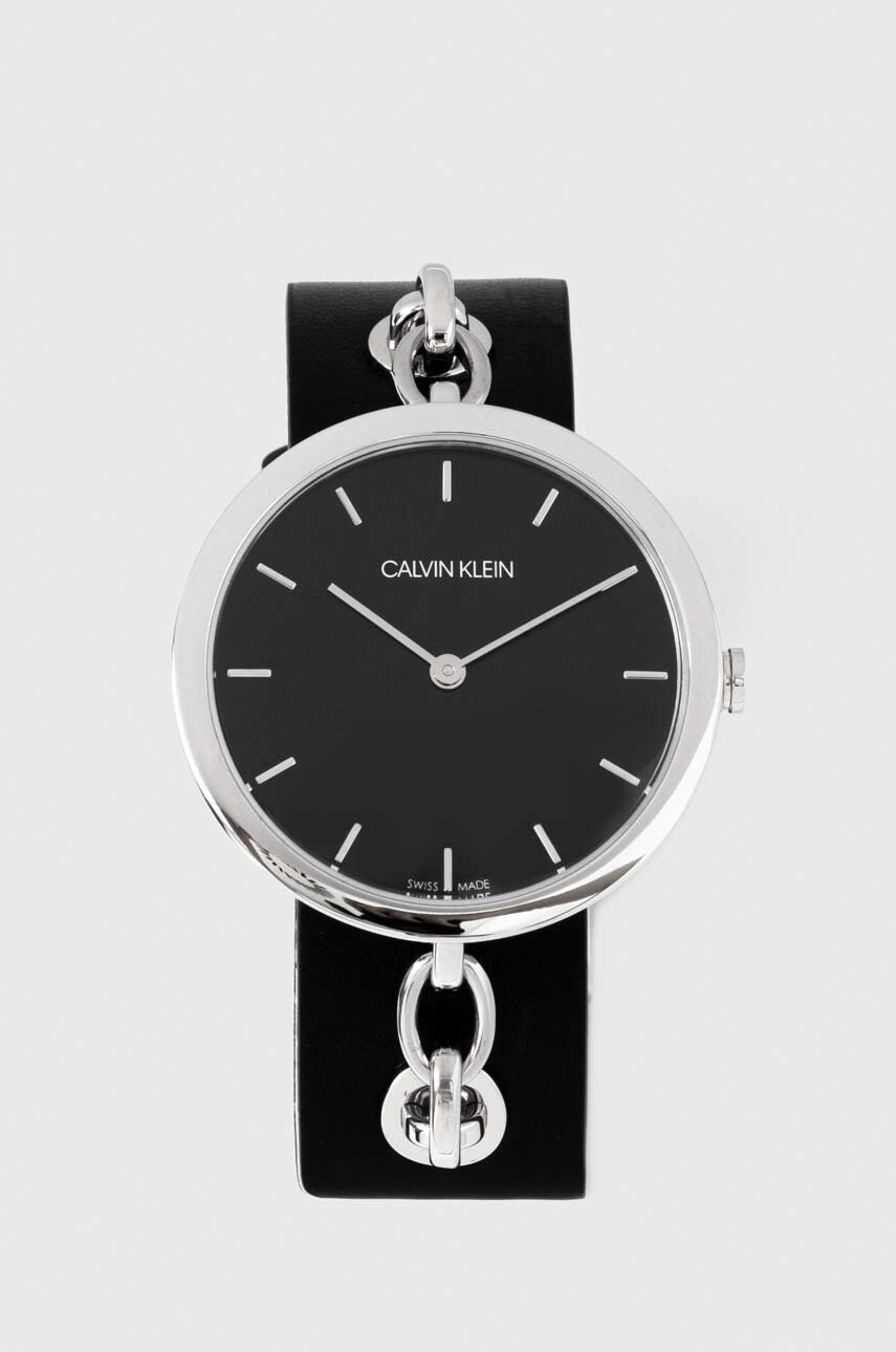 Calvin Klein Часовник дамски в черно - Pepit.bg