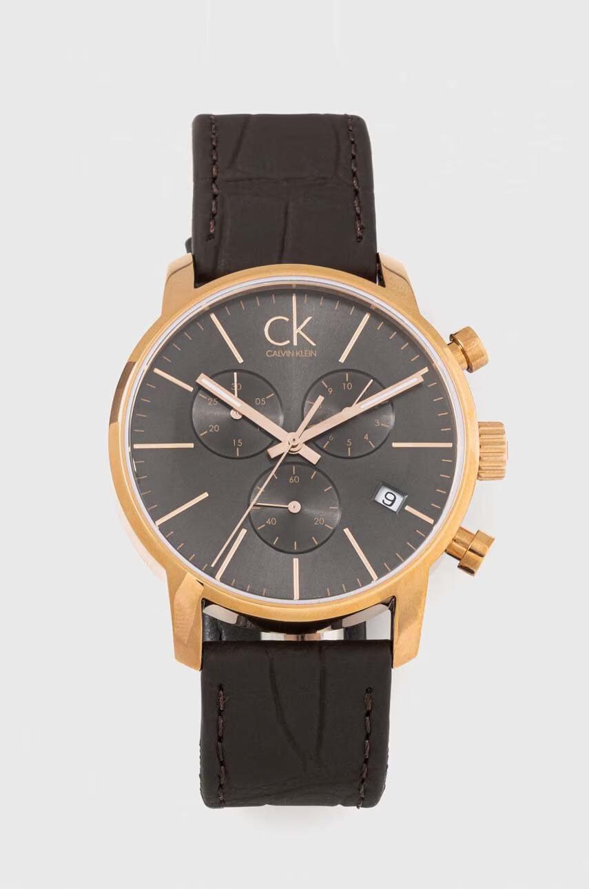 Calvin Klein Часовник мъжки в черно - Pepit.bg