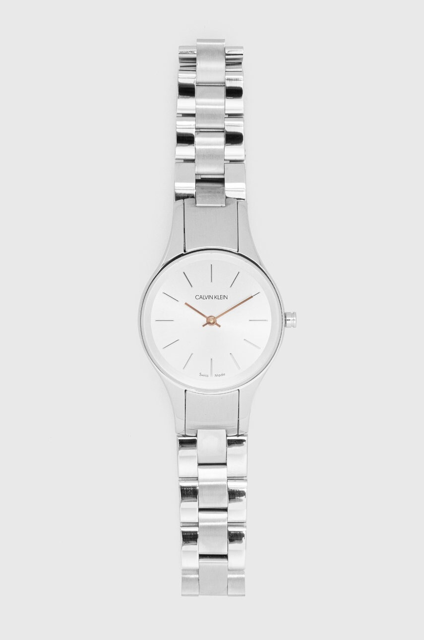 Calvin Klein Часовник дамски в сребристо - Pepit.bg