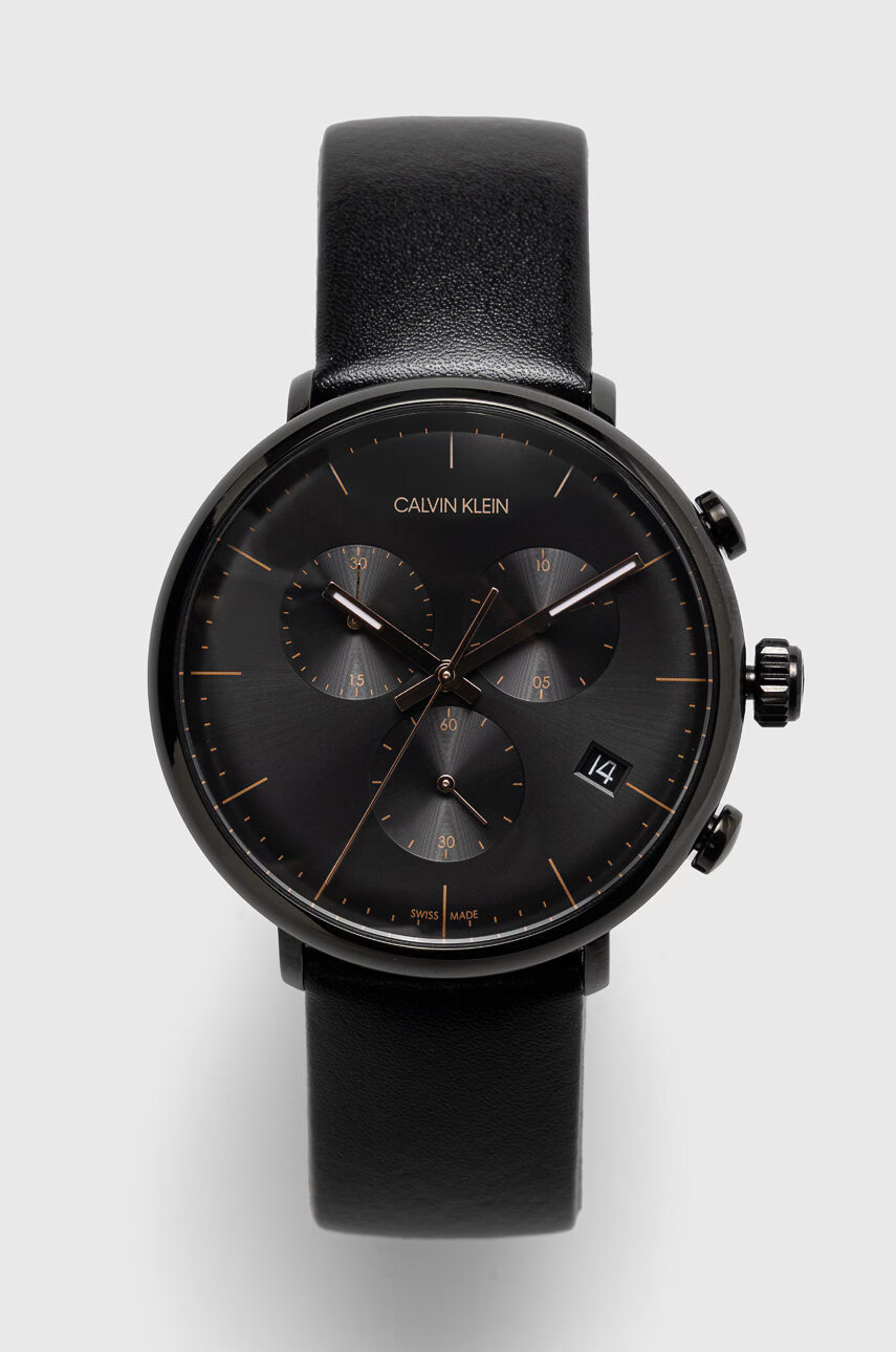 Calvin Klein Часовник мъжки в черно - Pepit.bg