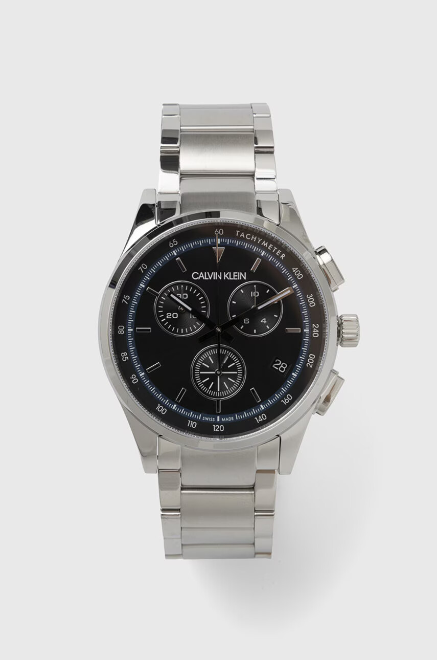 Calvin Klein Часовник KAM27141 мъжки в черно - Pepit.bg