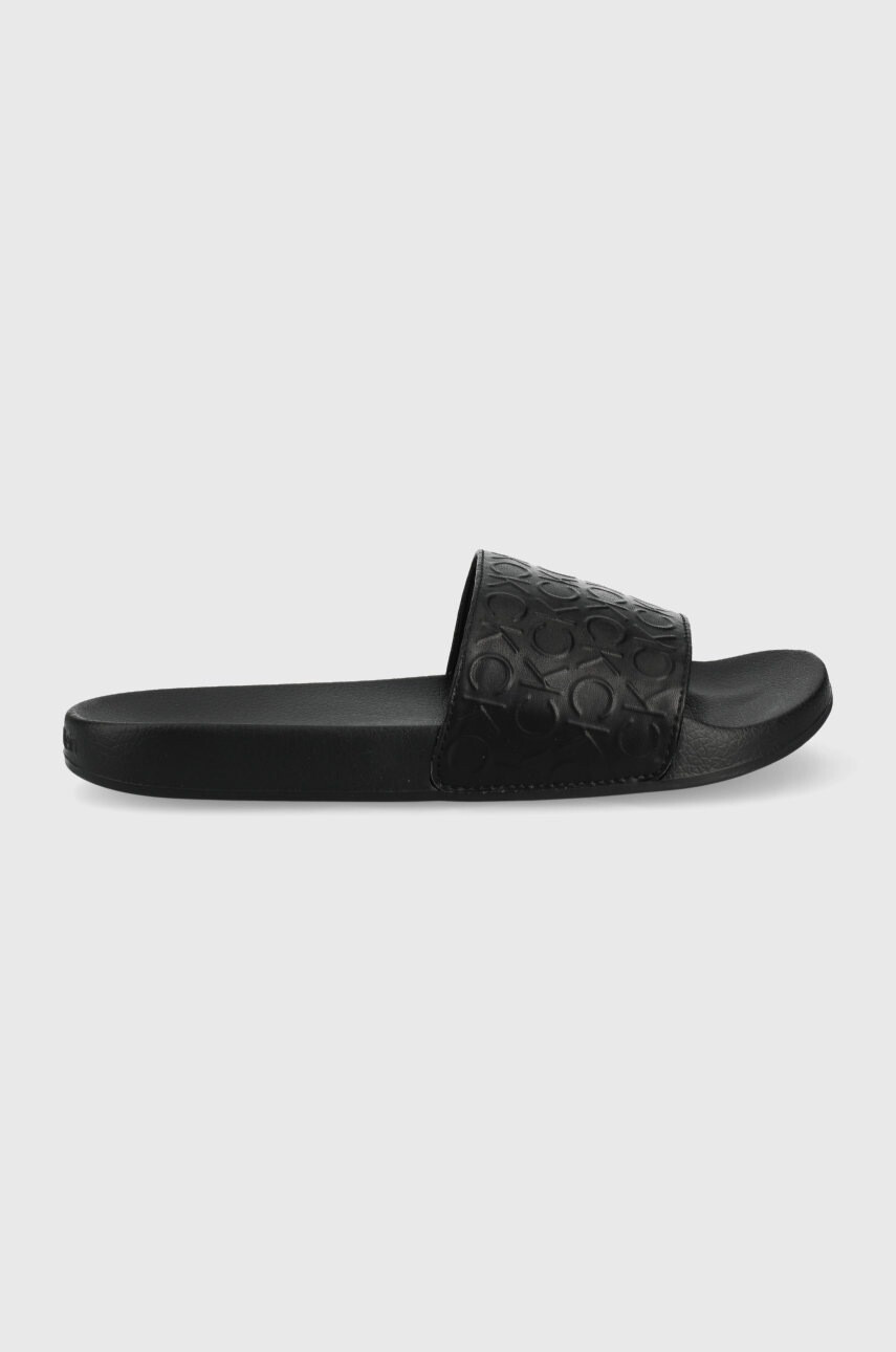 Calvin Klein Чехли мъжко в черно - Pepit.bg