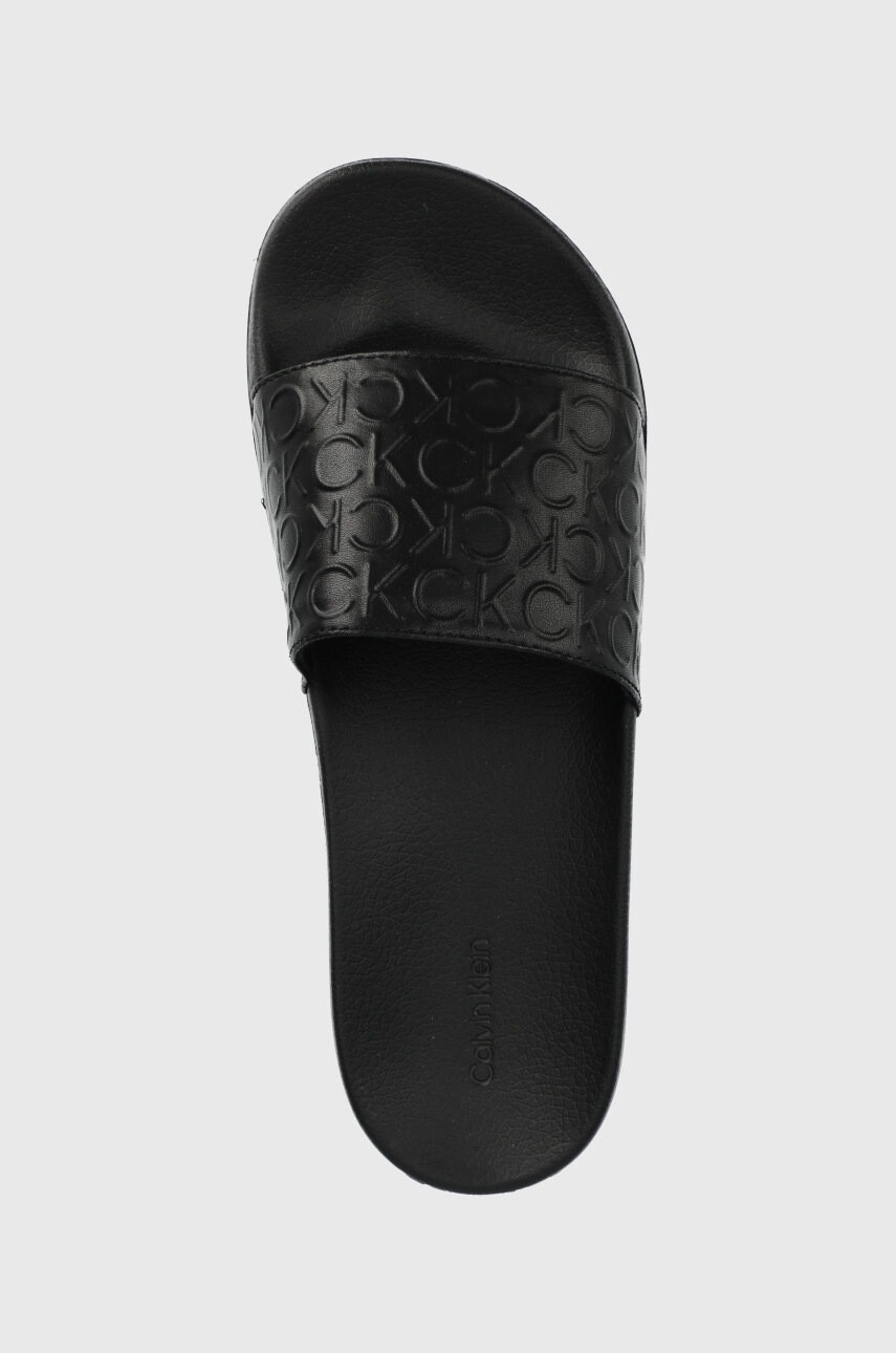Calvin Klein Чехли мъжко в черно - Pepit.bg