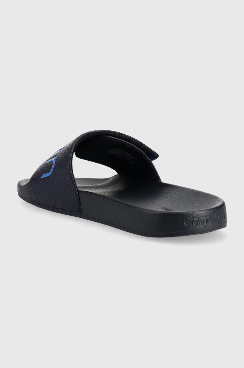 Calvin Klein Чехли ADJ POOL SLIDE PU в тъмносиньо HM0HM00957 - Pepit.bg