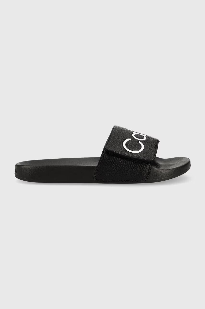 Calvin Klein Чехли ADJ POOL SLIDE PU в черно HM0HM00957 - Pepit.bg