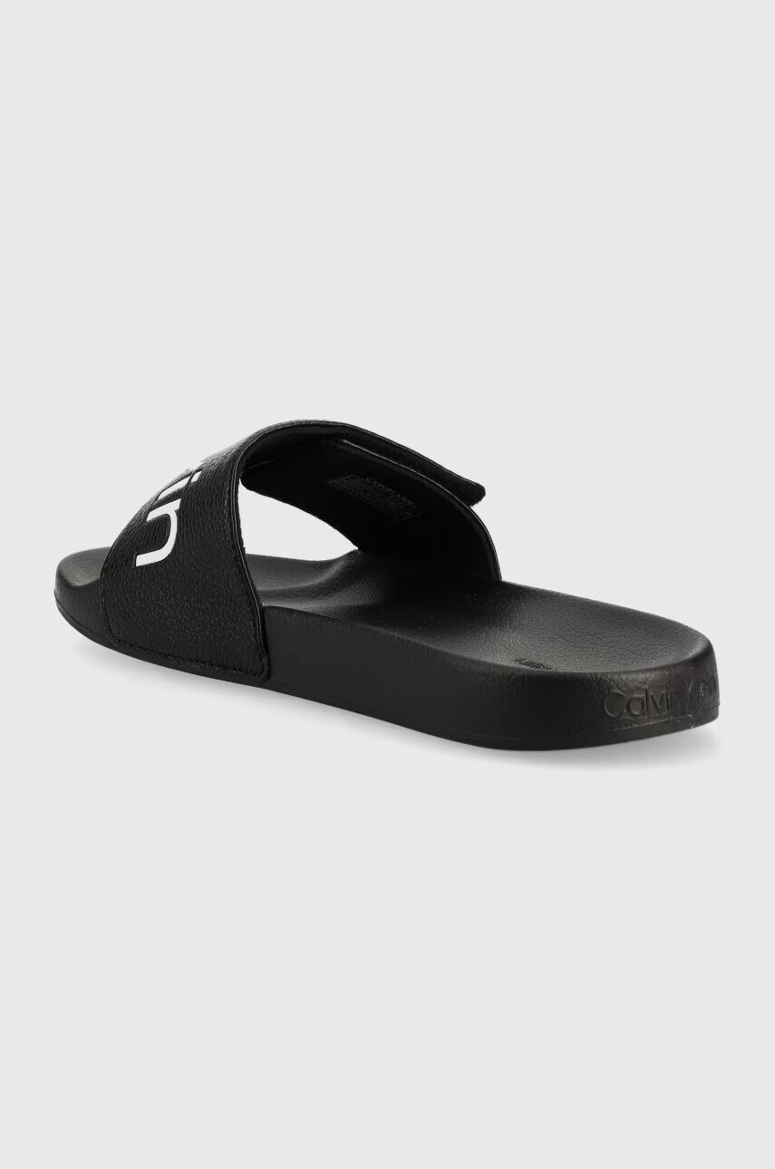 Calvin Klein Чехли ADJ POOL SLIDE PU в черно HM0HM00957 - Pepit.bg