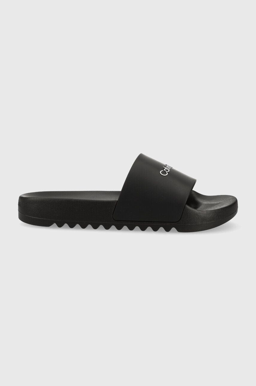 Calvin Klein Чехли CHUNCKY POOL SLIDE R в черно HM0HM01063 - Pepit.bg