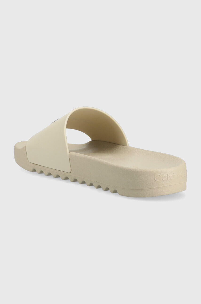 Calvin Klein Чехли CHUNCKY POOL SLIDE R в бежово HM0HM01063 - Pepit.bg