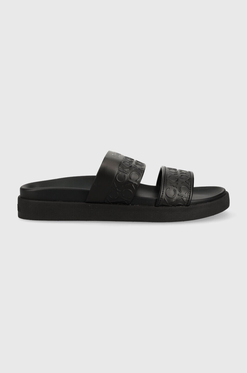 Calvin Klein Чехли ERGO SLIDE - HF MONO в черно HW0HW01535 - Pepit.bg