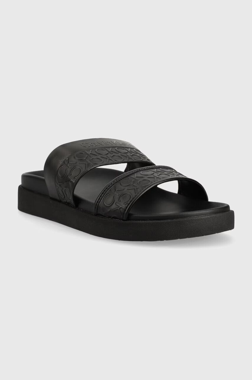 Calvin Klein Чехли ERGO SLIDE - HF MONO в черно HW0HW01535 - Pepit.bg