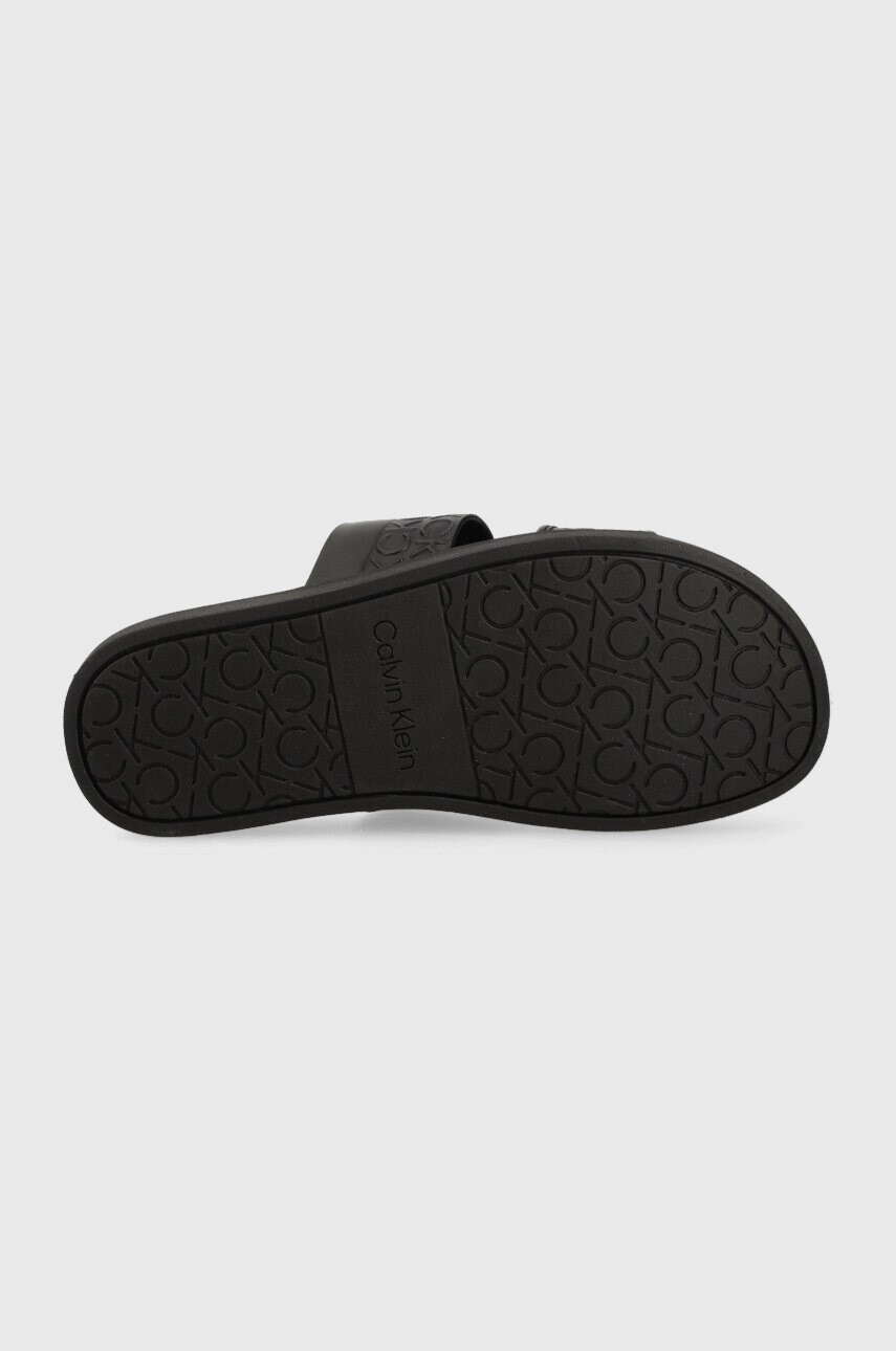 Calvin Klein Чехли ERGO SLIDE - HF MONO в черно HW0HW01535 - Pepit.bg