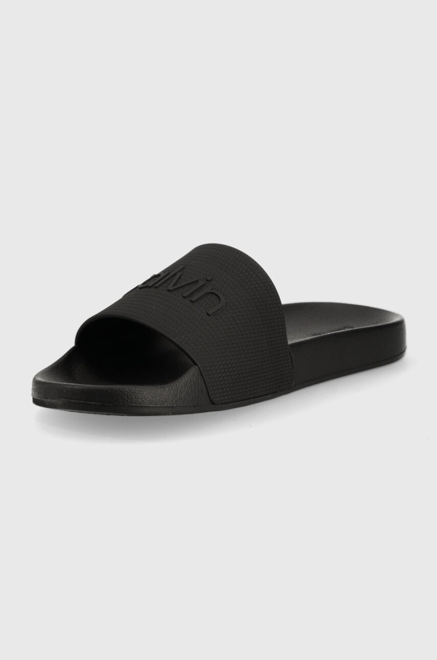 Calvin Klein Чехли Pool Slide в черно - Pepit.bg