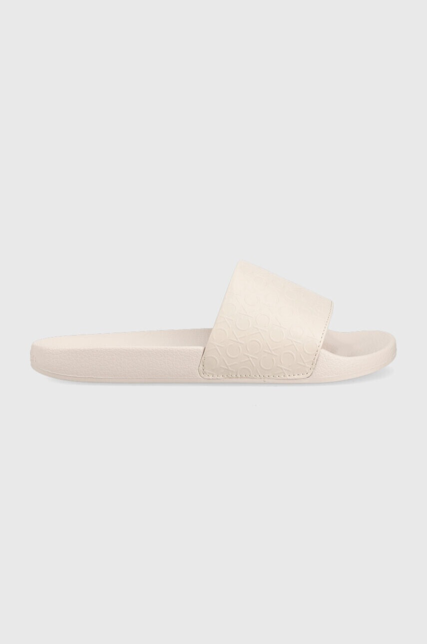 Calvin Klein Чехли POOL SLIDE - HF MONO в розово - Pepit.bg