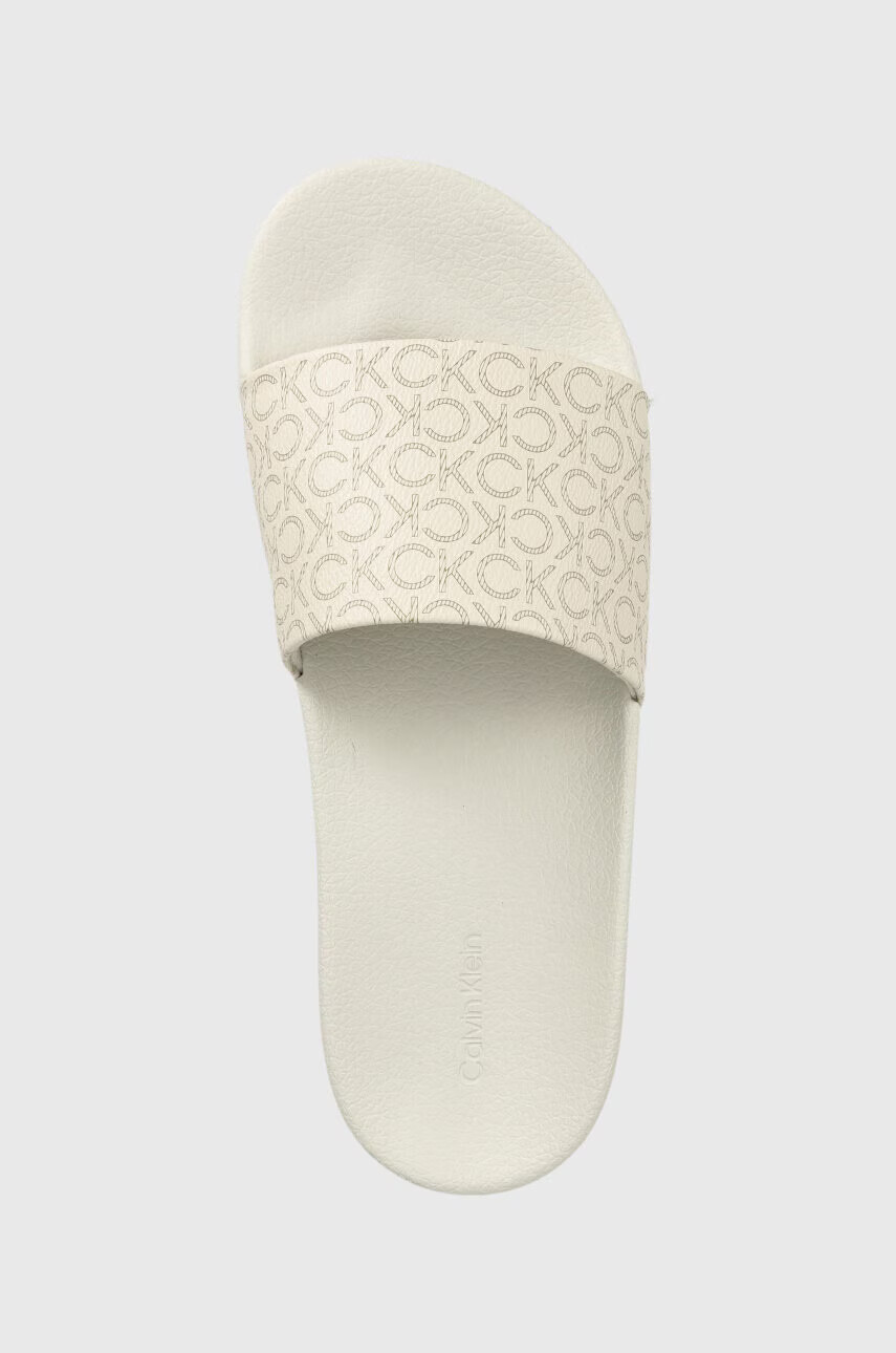 Calvin Klein Чехли POOL SLIDE - MONO в бежово HW0HW01528 - Pepit.bg