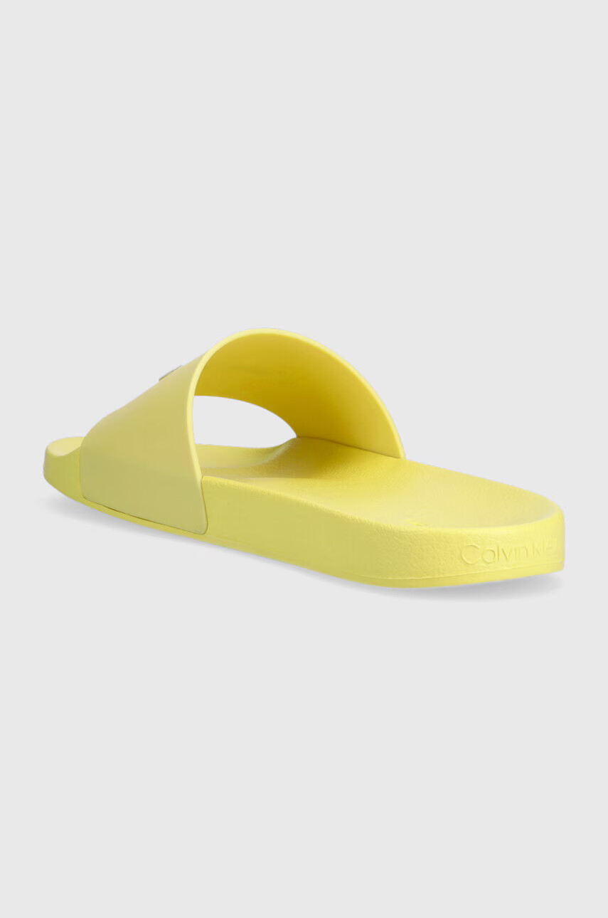 Calvin Klein Чехли POOL SLIDE RUBBER в жълто HM0HM00455 - Pepit.bg