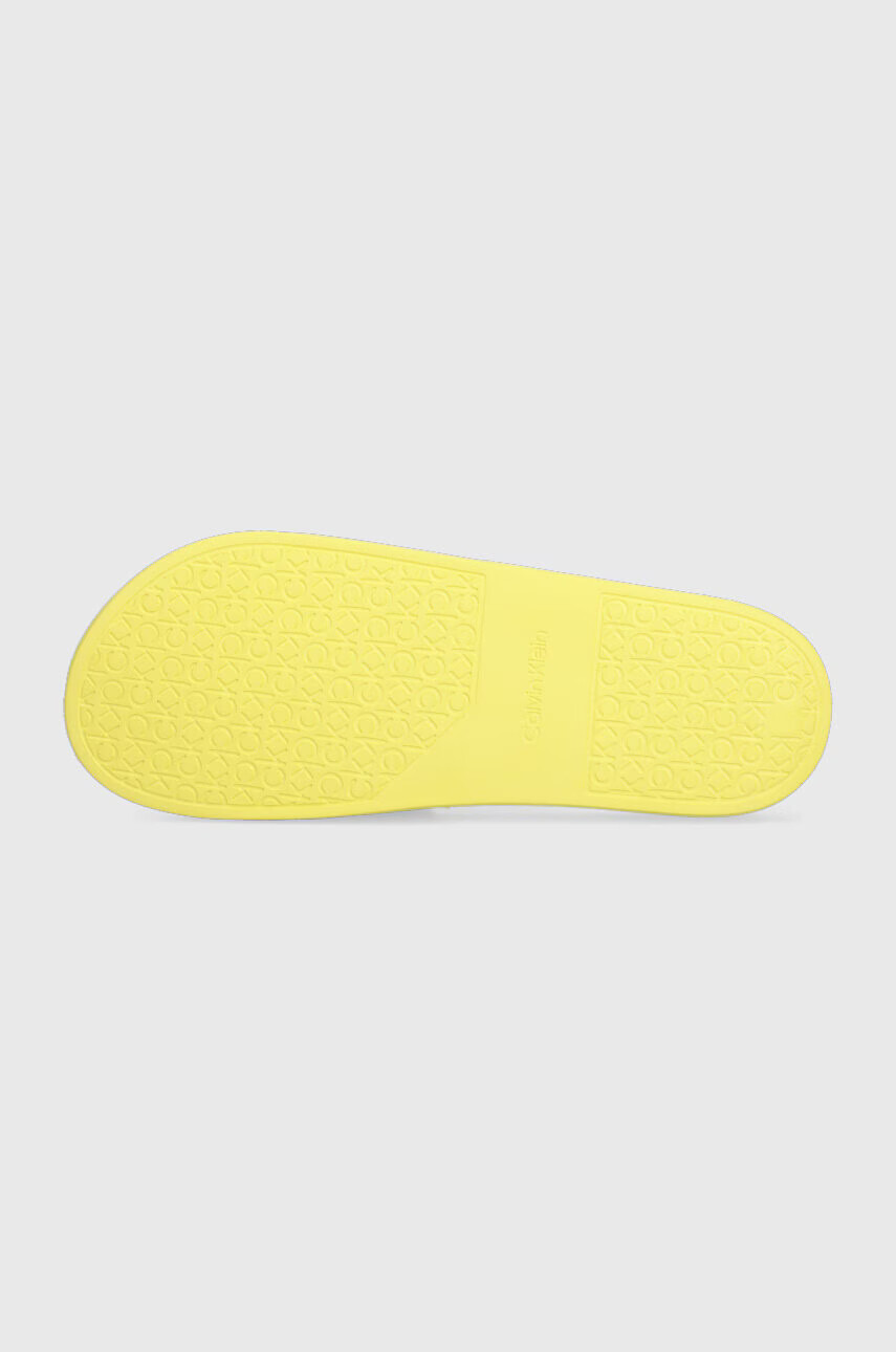 Calvin Klein Чехли POOL SLIDE RUBBER в жълто HM0HM00455 - Pepit.bg