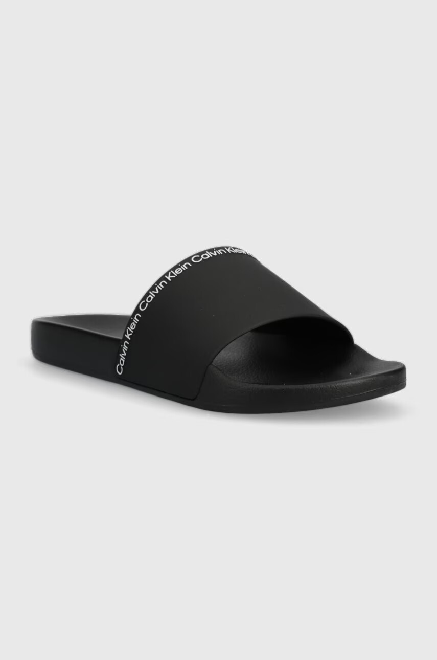 Calvin Klein Чехли POOL SLIDE RUBBER в черно HM0HM00981 - Pepit.bg