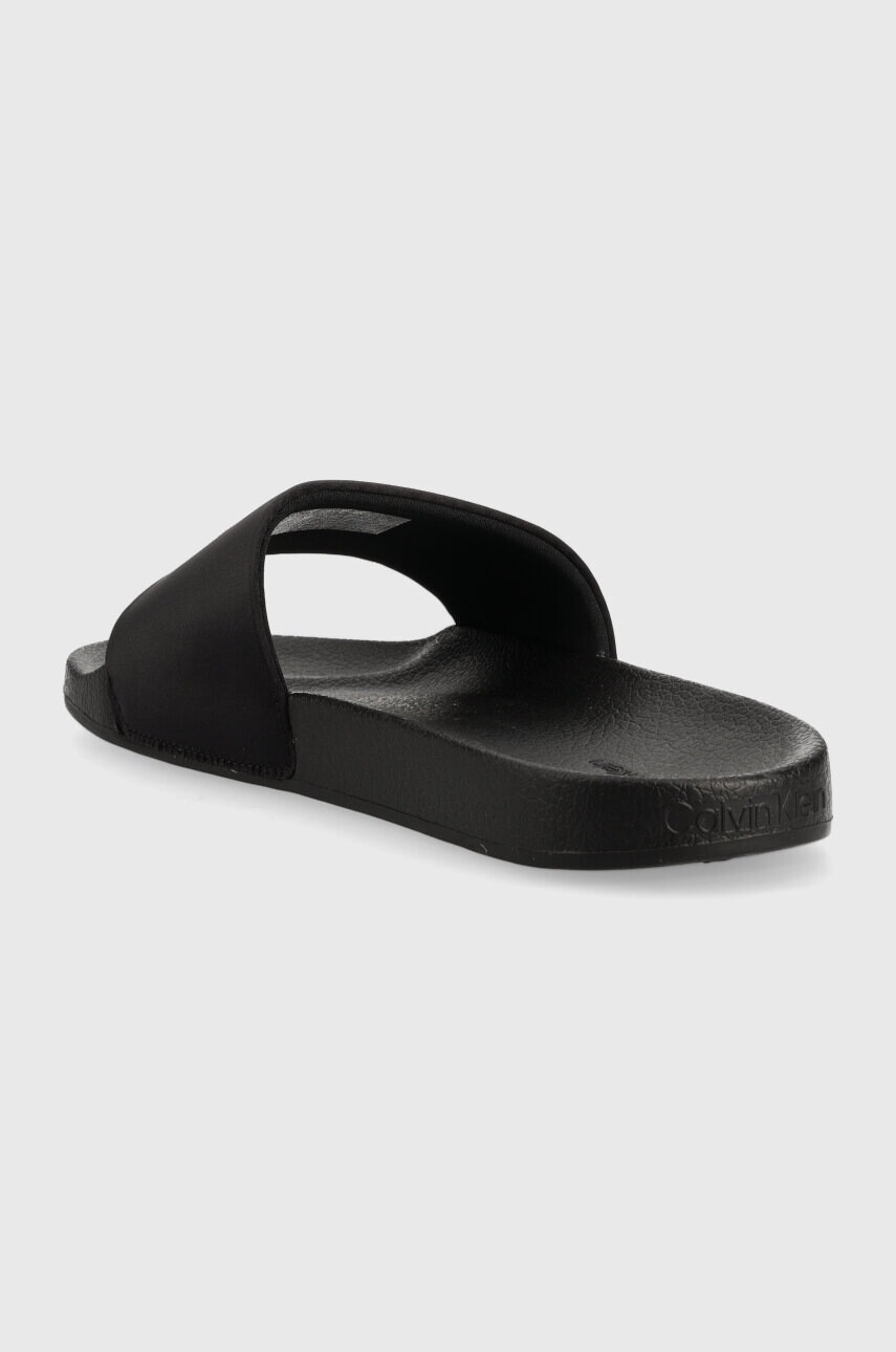Calvin Klein Чехли POOL SLIDE - SATIN в черно HW0HW01508 - Pepit.bg