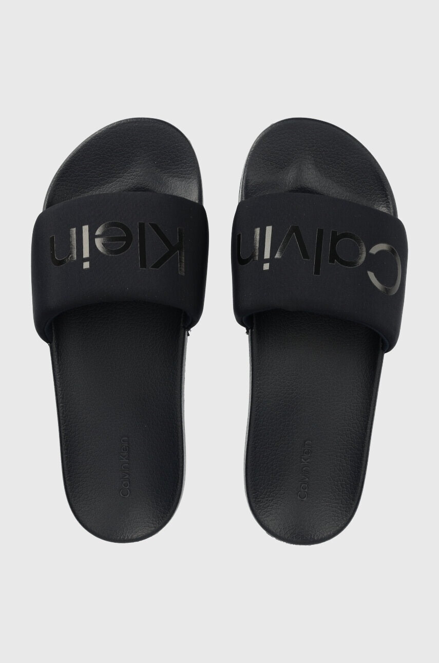 Calvin Klein Чехли POOL SLIDE TXT - Pepit.bg