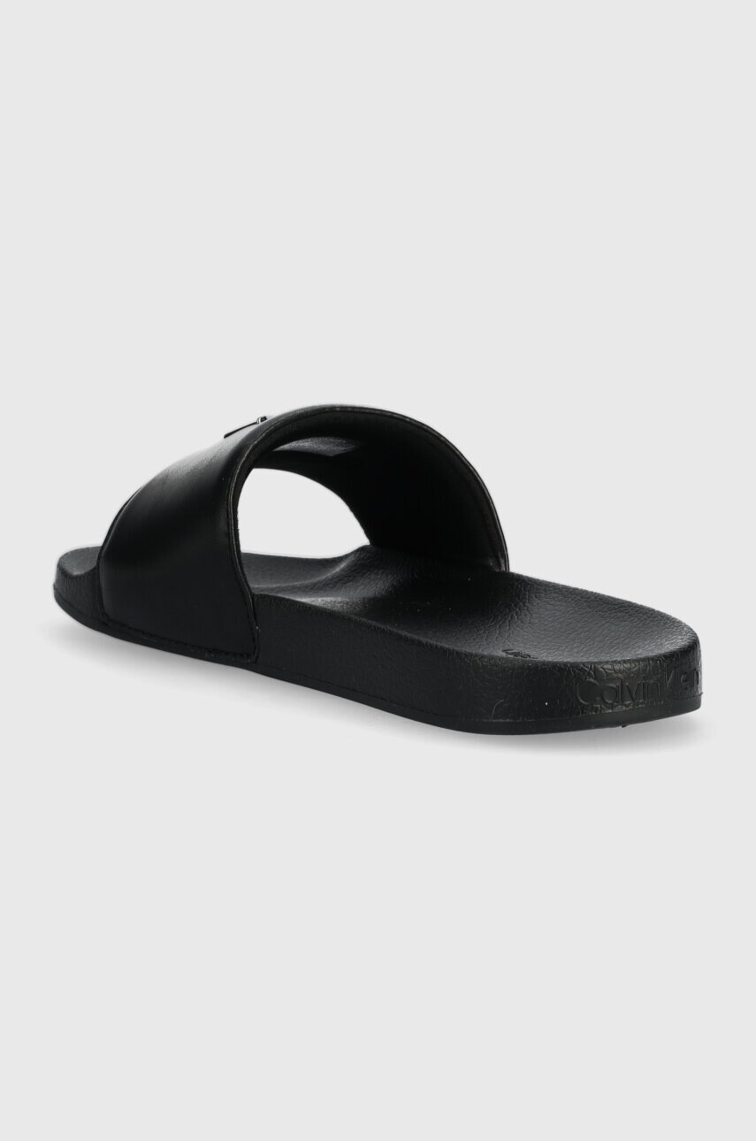 Calvin Klein Чехли POOL SLIDE W/HW в черно с платформа HW0HW01509 - Pepit.bg