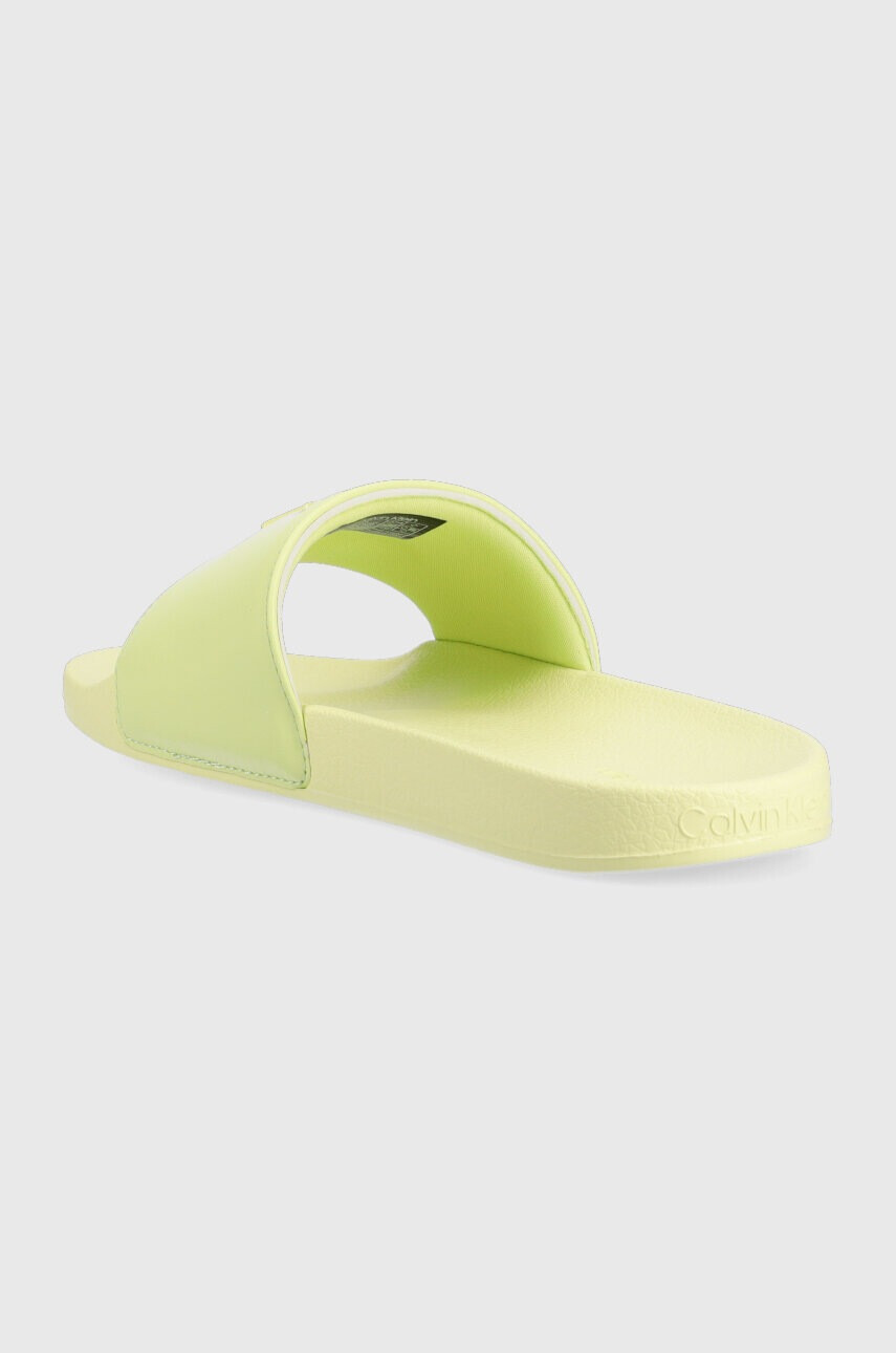 Calvin Klein Чехли POOL SLIDE W/HW в зелено с платформа HW0HW01509 - Pepit.bg
