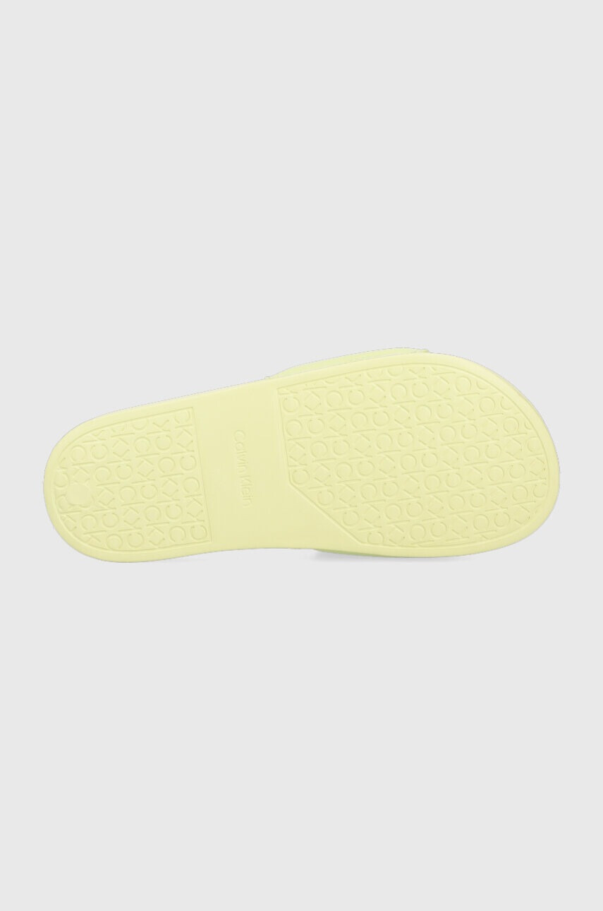 Calvin Klein Чехли POOL SLIDE W/HW в зелено с платформа HW0HW01509 - Pepit.bg