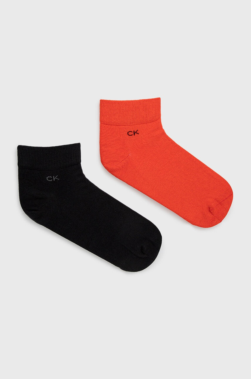 Calvin Klein Чорапи (2 чифта) мъжки в червено - Pepit.bg