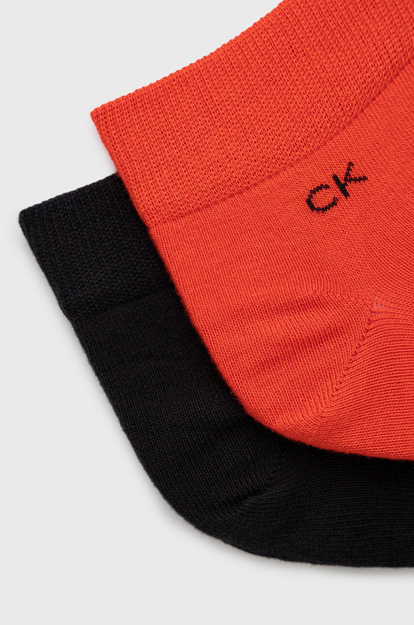 Calvin Klein Чорапи (2 чифта) мъжки в червено - Pepit.bg