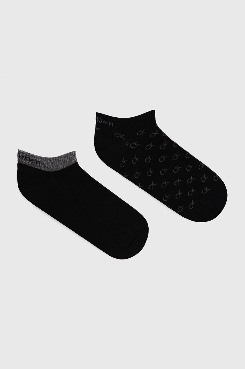 Calvin Klein Чорапи мъжки в черно - Pepit.bg