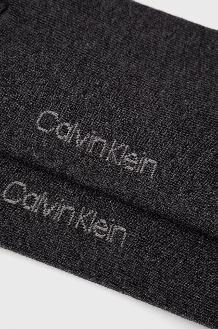 Calvin Klein Чорапи (2 чифта) дамски в сиво - Pepit.bg