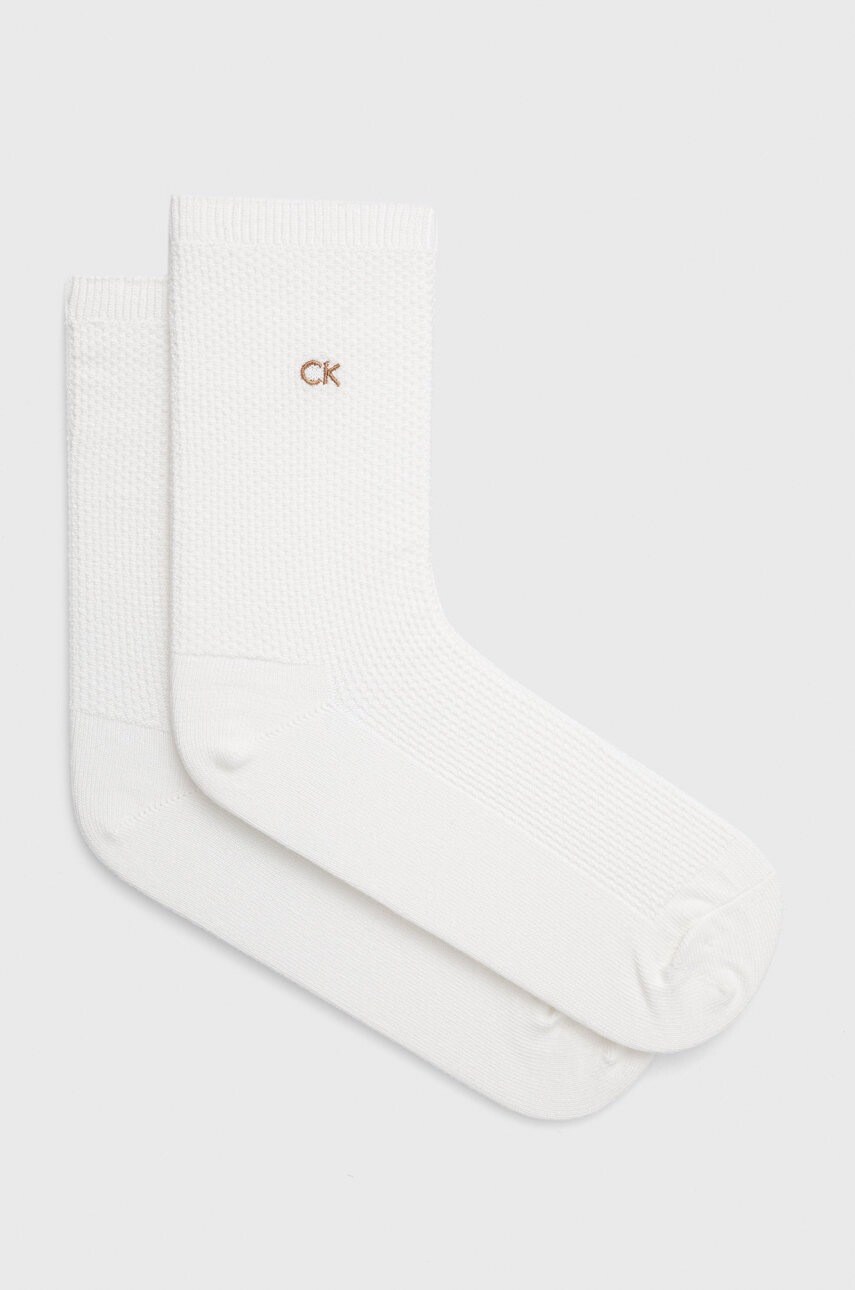 Calvin Klein Чорапи в бяло - Pepit.bg