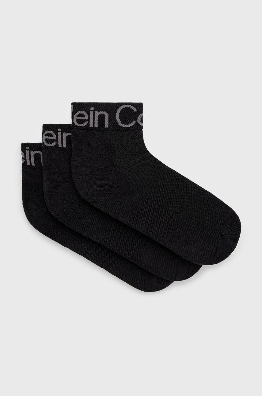 Calvin Klein Чорапи мъжки в черно - Pepit.bg