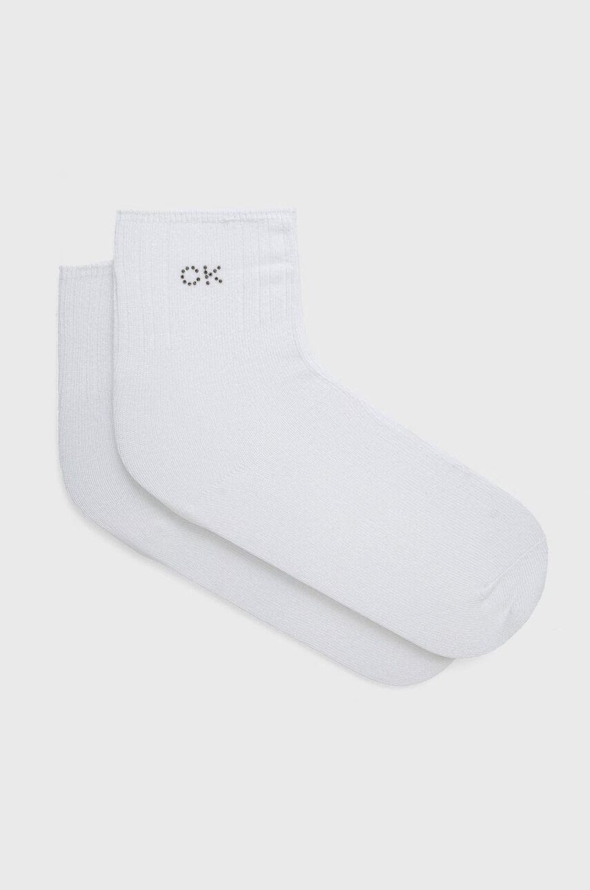Calvin Klein Чорапи дамски в бяло - Pepit.bg
