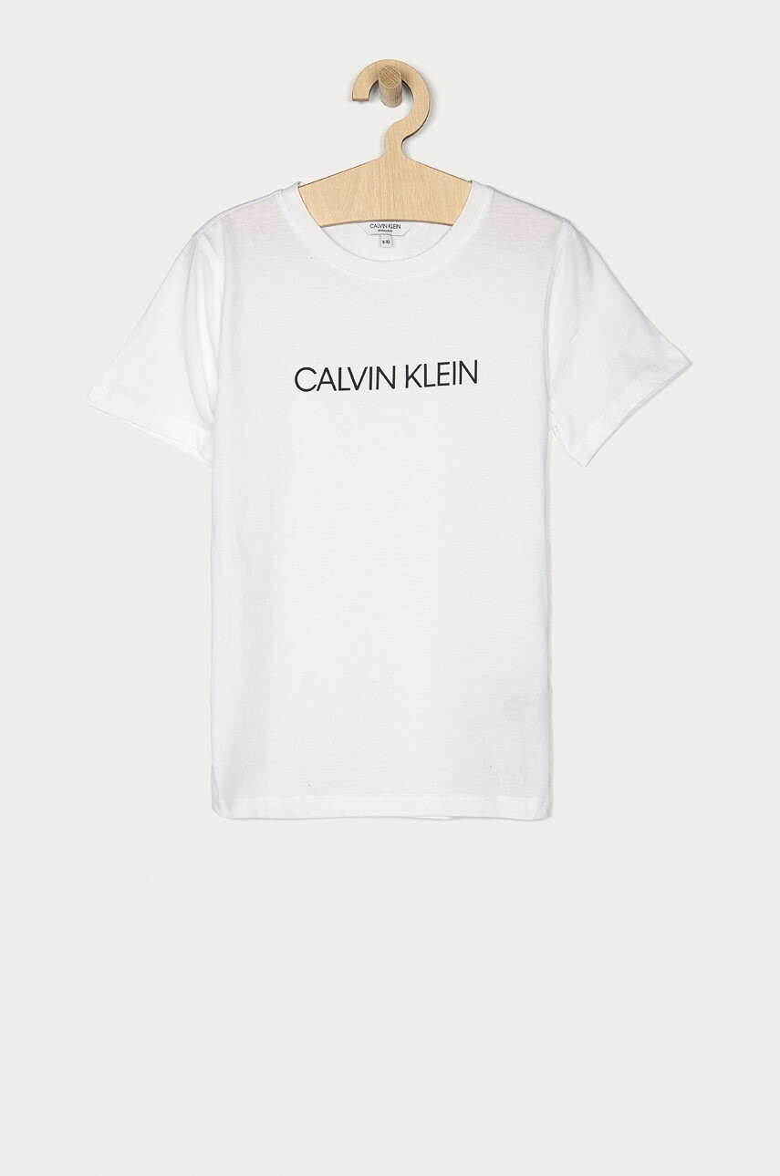 Calvin Klein Детска тениска в бяло - Pepit.bg