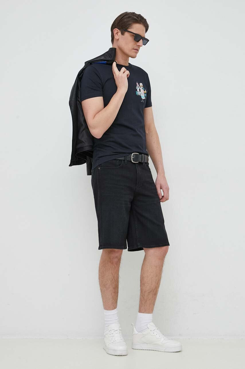 Calvin Klein Дънкови къси панталони в черно - Pepit.bg