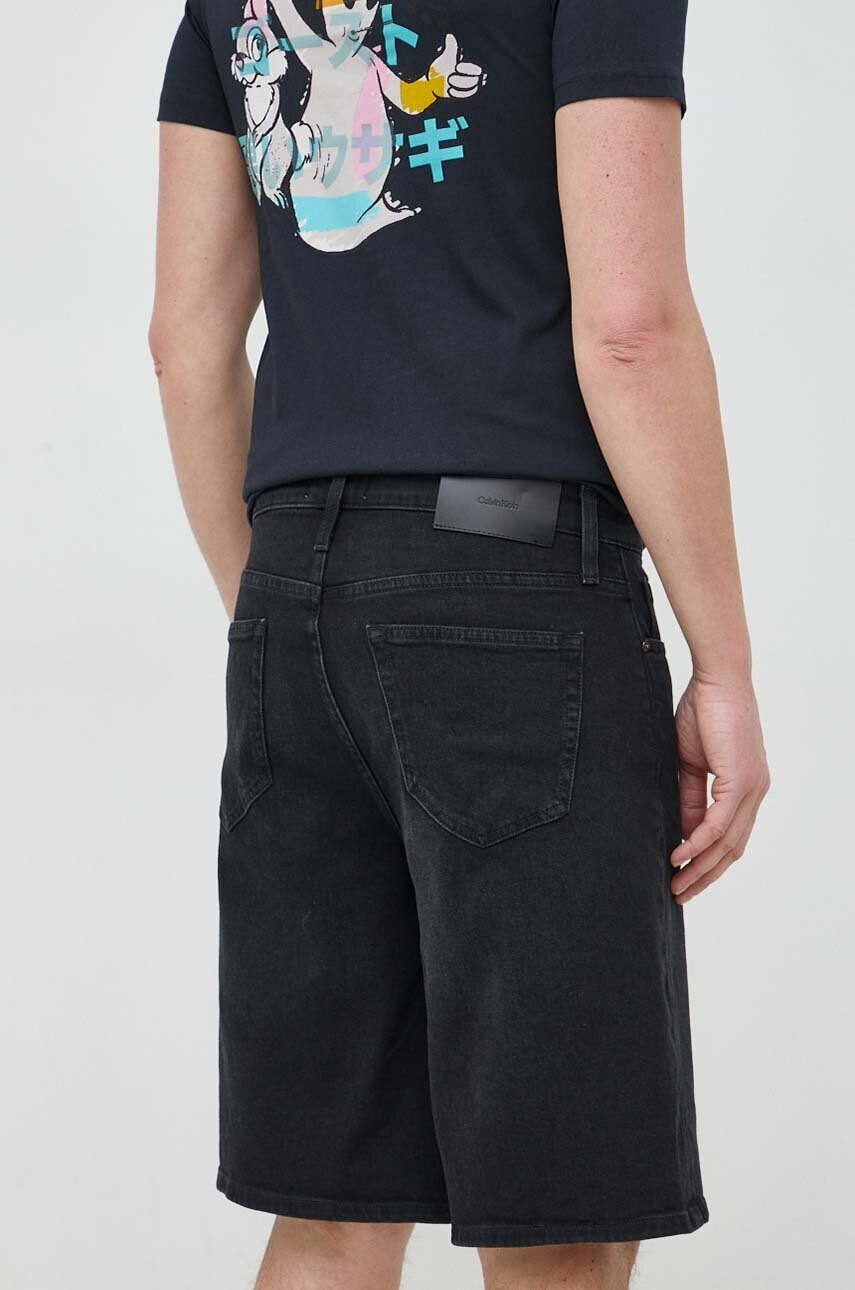 Calvin Klein Дънкови къси панталони в черно - Pepit.bg