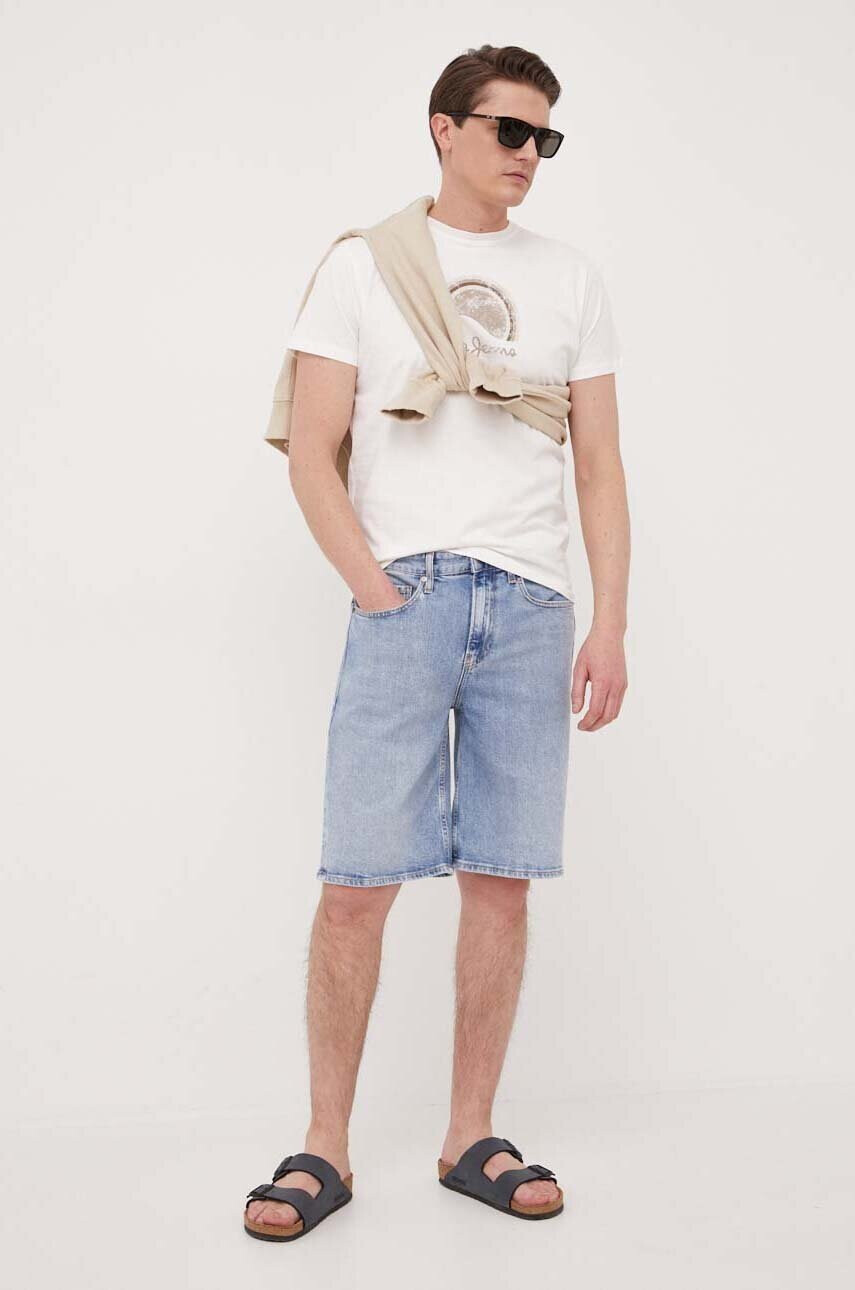 Calvin Klein Дънкови къси панталони в синьо - Pepit.bg